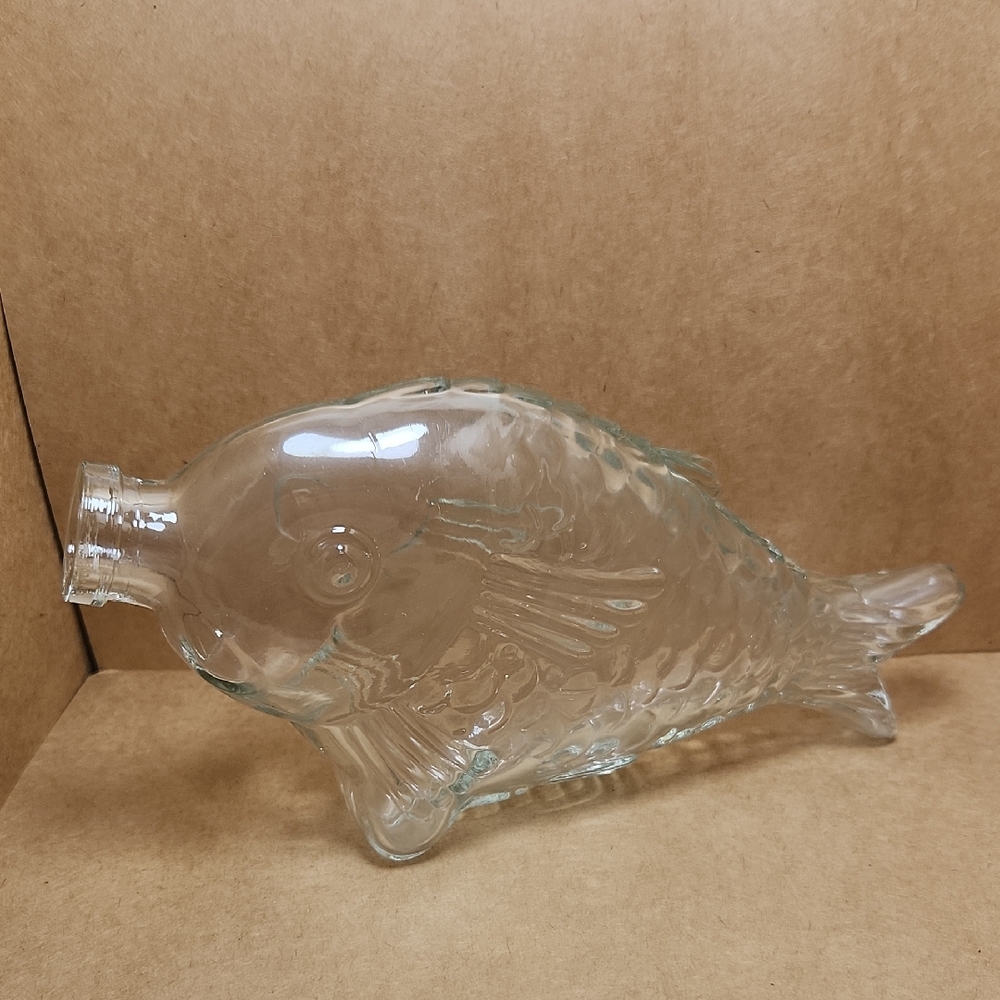Glass Fish-Shaped Bottle Ornament